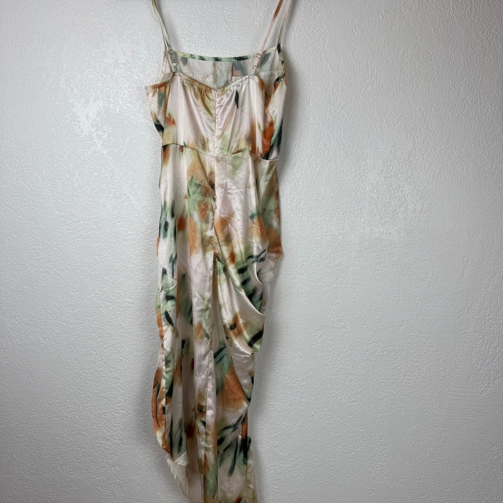 SHEIN Women's Abstract Print Ruched Camisole Midi‎ Dress - Picture 5 of 5